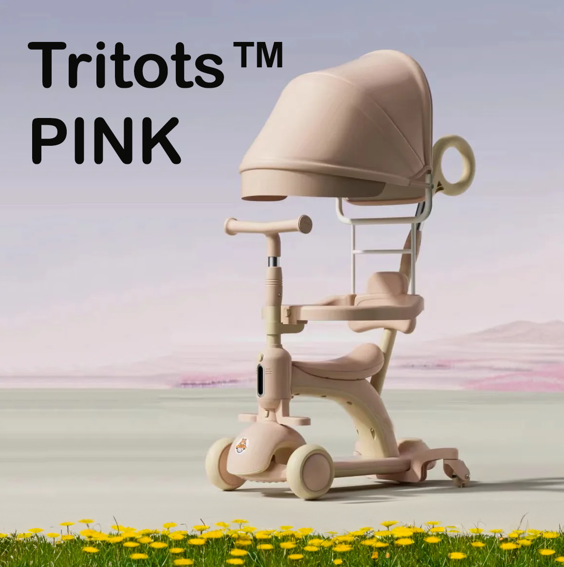 Load video: Tritots Baby Scroller Scooter